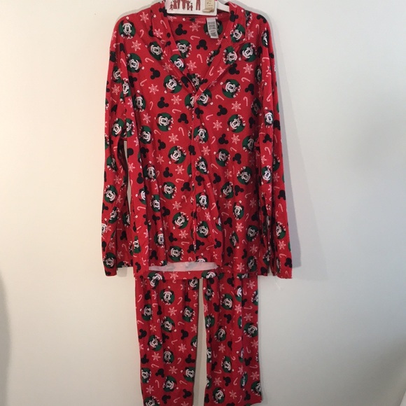 Disney, 2-piece set Men’s XL Family Christmas Festive Mickey Mouse Dad Pajamas - Picture 2 of 6